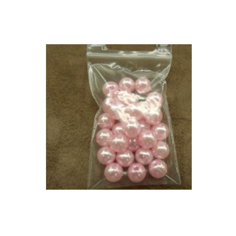 PERLES ACRYLIQUE ROSE - 0,3 cm pour bijoux ou customisation