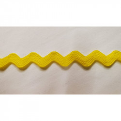 RUBAN SERPENTINE JAUNE 8 MM