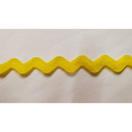 RUBAN SERPENTINE JAUNE 8 MM
