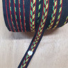 destockage réversible polyester et coton vert & jaune fluo 25 mm