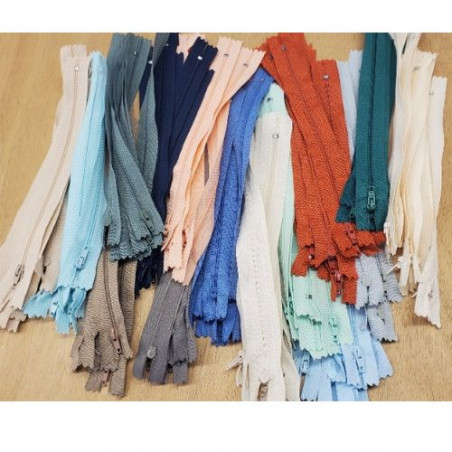 DESTOCKAGE  DE FERMETURE A GLISSIERE DE 15 COULEURS