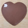 COUDIERE SIMILI CUIR MOTIF COEUR LARGEUR 10 CM /HAUTEUR 10 CM