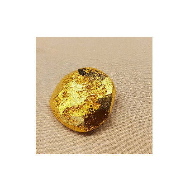 bouton/ bijoux métal doré 33 mm