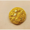 bouton/ bijoux métal doré 33 mm