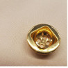 Bouton bijou en métal doré – Disponible en 18 mm et 31 mm