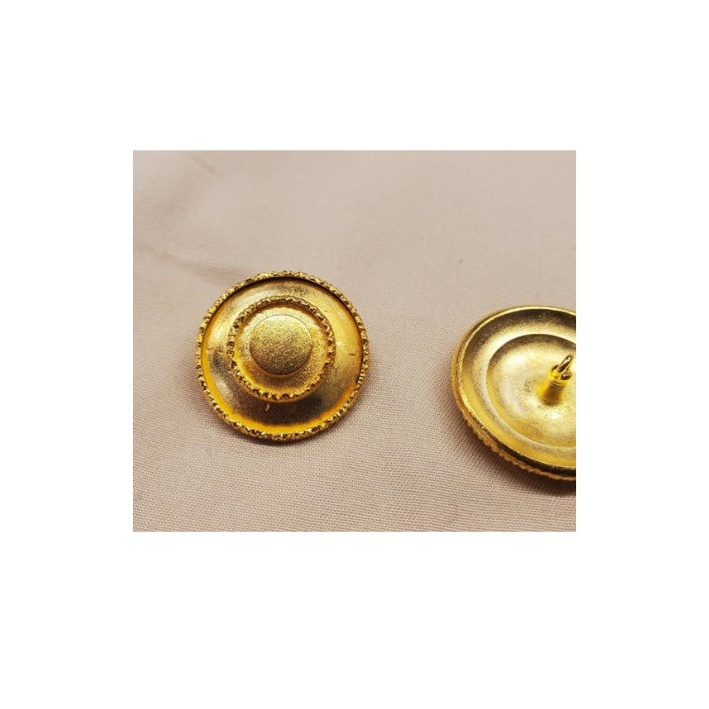 Bouton bijou en métal doré – Disponible en 26 mm et 30 mm