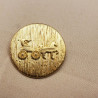 Bouton à Queue Métallique Motif Calèche – Or, 22 mm et 28 mm