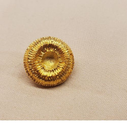 Bouton bijou en métal doré...