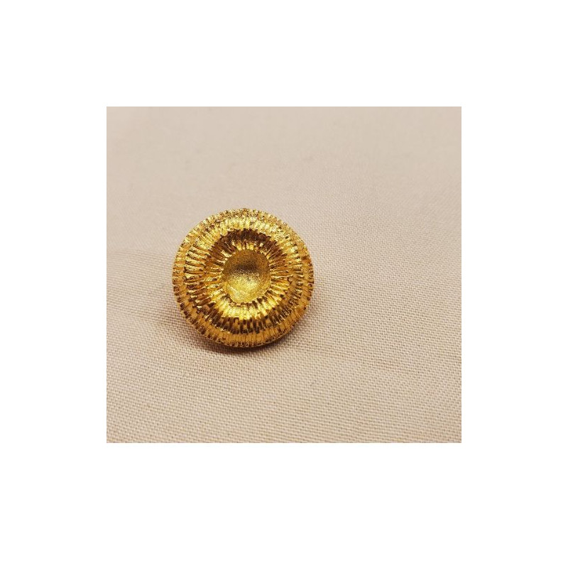 Bouton bijou en métal doré 18 mm
