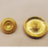 Bouton bijou en métal doré 18 mm