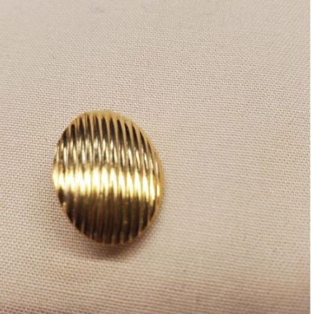 Bouton bijou en métal doré longueur 18 mm x largeur 13 mm