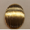Bouton bijou en métal doré longueur 32 mm x largeur 23 mm