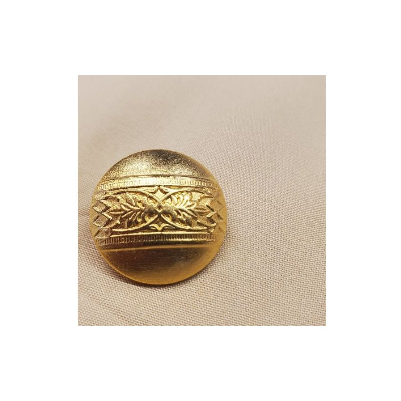 bouton/bijou métallique léger doré 23 mm