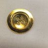 bouton/bijou métallique léger doré 22 mm