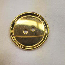 bouton/bijou métallique léger doré 27 mm