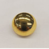 bouton/bijou métallique léger doré demi boule 23 mm