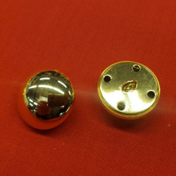 bouton/bijou métallique léger doré demi boule 23 mm