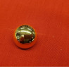 bouton/bijou métallique léger doré demi boule 23 mm