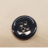 lot de 6 boutons acrylique noir a 4 trous 28 mm