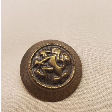 Bouton/Bijou métallique Bronze Vintage 28 mm