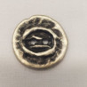 bouton vintage métallique vieilli à 2 trous 25 mm
