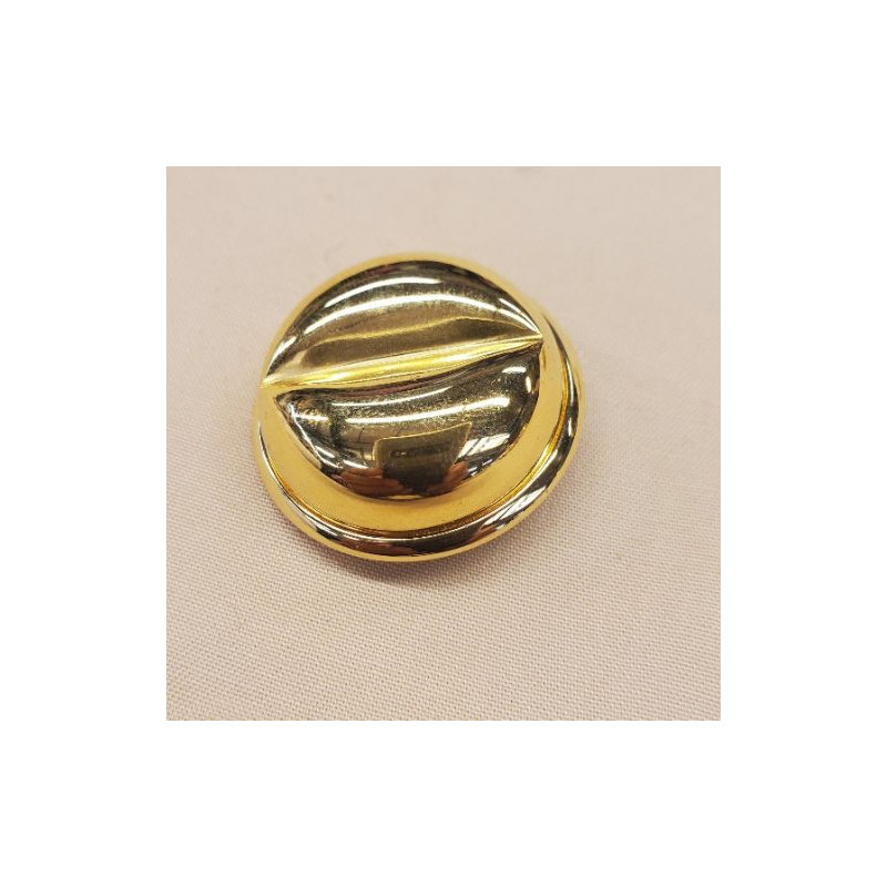 bouton/bijou métallique léger doré 31 mm