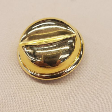 bouton/bijou métallique léger doré 31 mm
