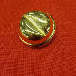 bouton/bijou métallique léger doré 31 mm