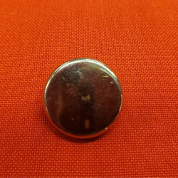 lot de 6 boutons acrylique argenté 18 mm