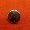 lot de 6 boutons acrylique argenté 18 mm