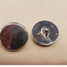 lot de 6 boutons acrylique argenté 18 mm