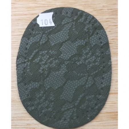 COUDIERE motif dentelle vert foncé PETIT MODÈLE 10.5 CM X 7.5 CM