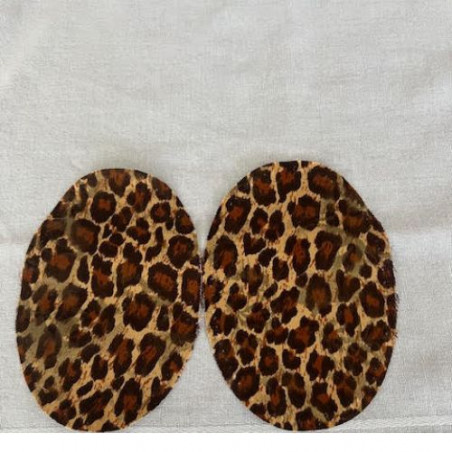 Coudières Motif Léopard hauteur 13,5 cm /largeur 9,5 cm