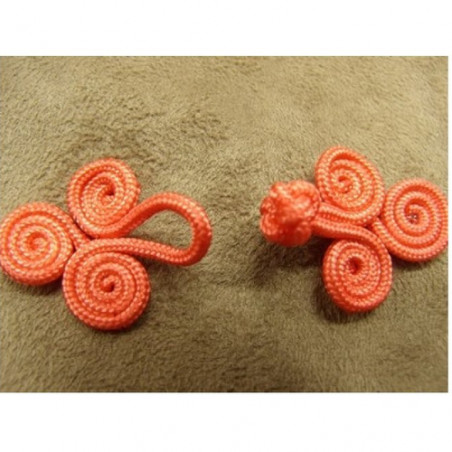 bouton brandebourg longueur 5.5 cm sur largeur de 2.5 cm