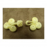 bouton brandebourg longueur 5.5  cm sur largeur de 2.5 cm