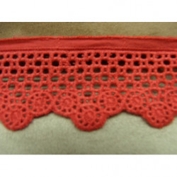 broderie anglaise coton  4 cm