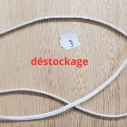 Lot Élastique Blanc 3 mm –...