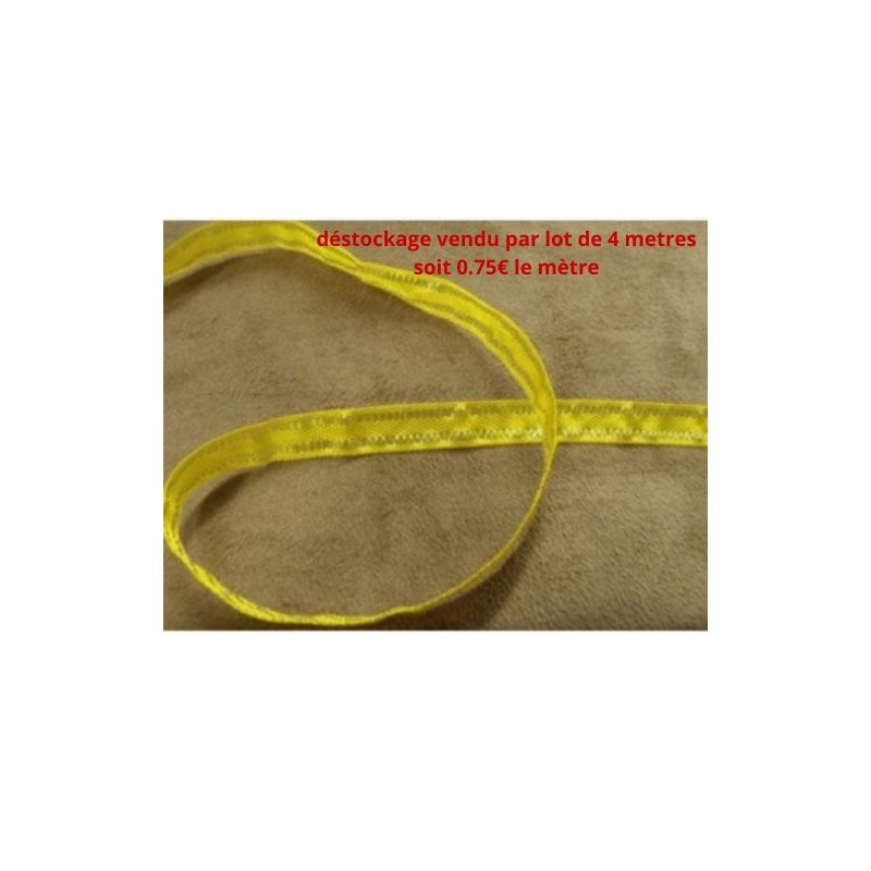 Déstockage ruban organza 10 mm – Lot 4 m ou 10 m – Plusieurs couleurs