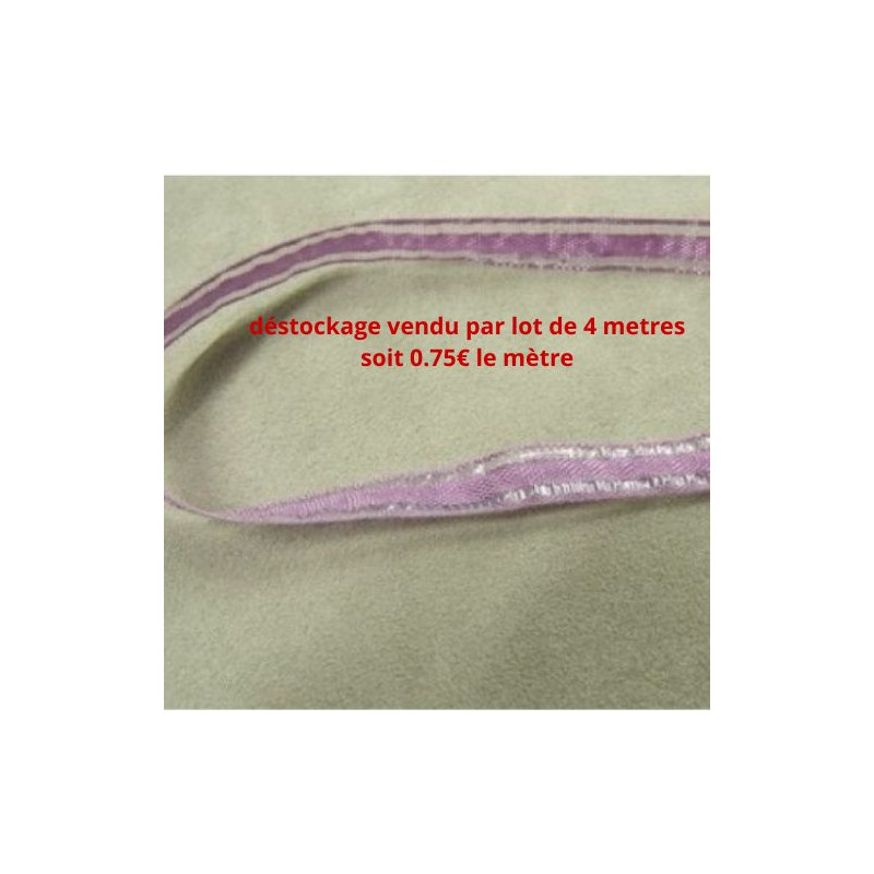 Déstockage ruban organza 10 mm – Lot 4 m ou 10 m – Plusieurs couleurs