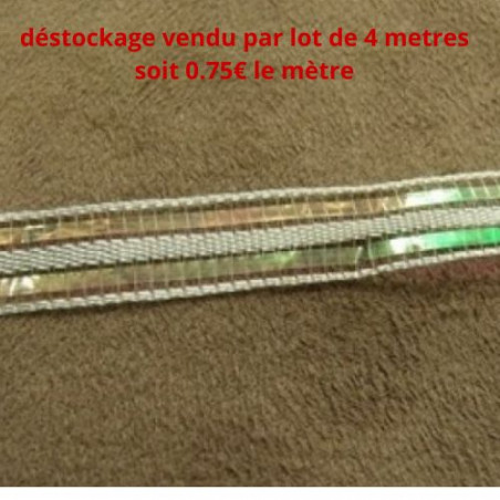 Déstockage ruban organza 10 mm – Lot 4 m ou 10 m – Plusieurs couleurs