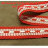 Déstockage Ruban Sangle Polyester Rouge et Blanc 20 mm – Au mètre, lot 5 m ou 20 m