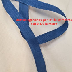 Destockage Ruban Extra Fort 15 mm bleu -Lot de 5 ou 20 mètres