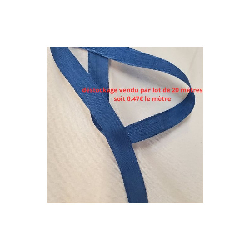 Destockage Ruban Extra Fort 15 mm bleu -Lot de 5 ou 20 mètres