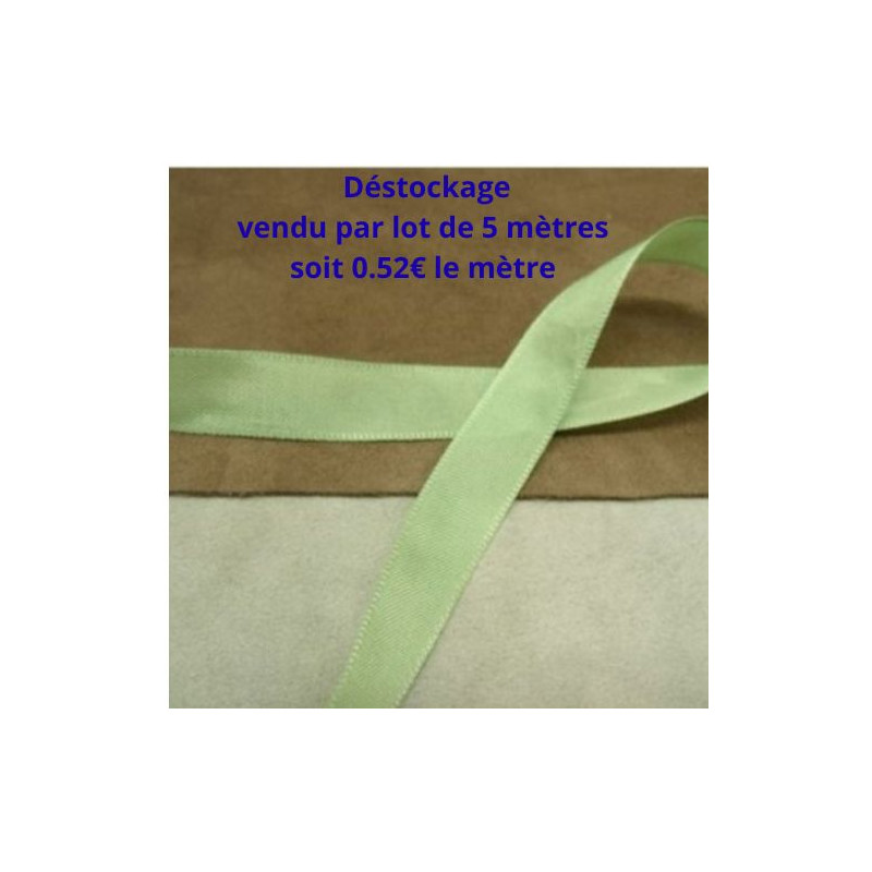 Déstockage Ruban Extra Fort Vert d’Eau 15 mm – Lot de 5 m ou 20 m