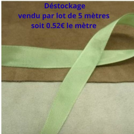 Déstockage Ruban Extra Fort Vert d’Eau 15 mm – Lot de 5 m ou 20 m