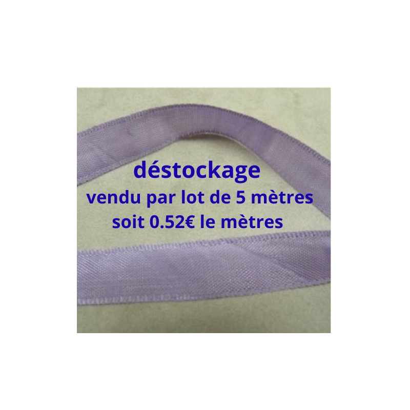 Déstockage Ruban Extra Fort Parme 15 mm – Lot de 5 m ou 20 m