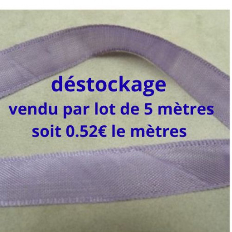 Déstockage Ruban Extra Fort Parme 15 mm – Lot de 5 m ou 20 m