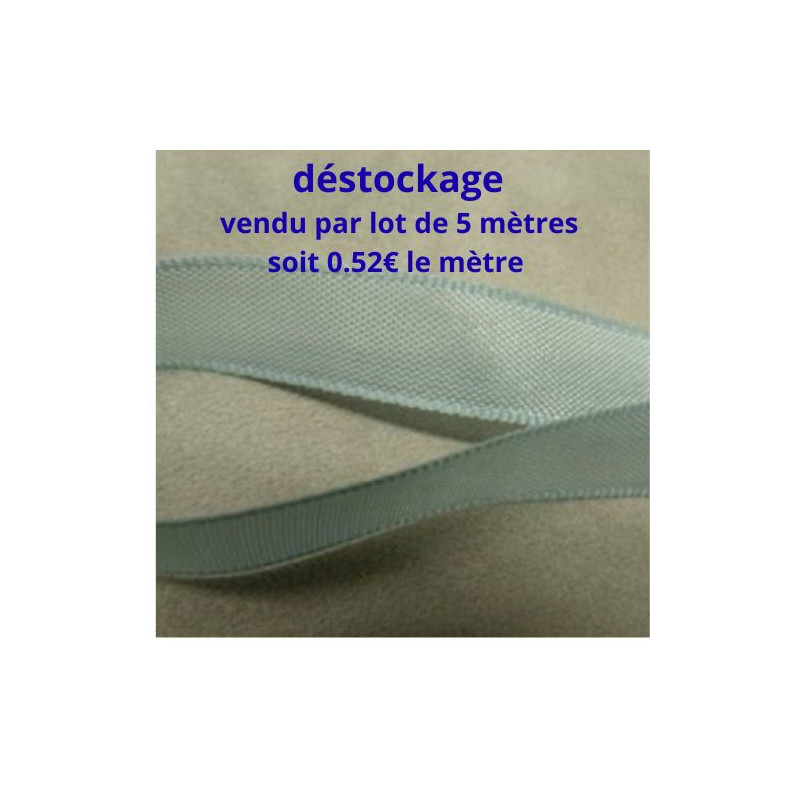 Déstockage Ruban Extra Fort Bleu Clair 15 mm – Lot de 5 m ou 20 m