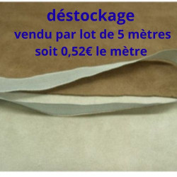 DESTOCKAGE RUBAN EXTRA FORT GRIS PERLE 15 MM – vendu par lot de 5 mètres ou 20 mètres