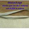 DESTOCKAGE RUBAN EXTRA FORT GRIS PERLE 15 MM – vendu par lot de 5 mètres ou 20 mètres